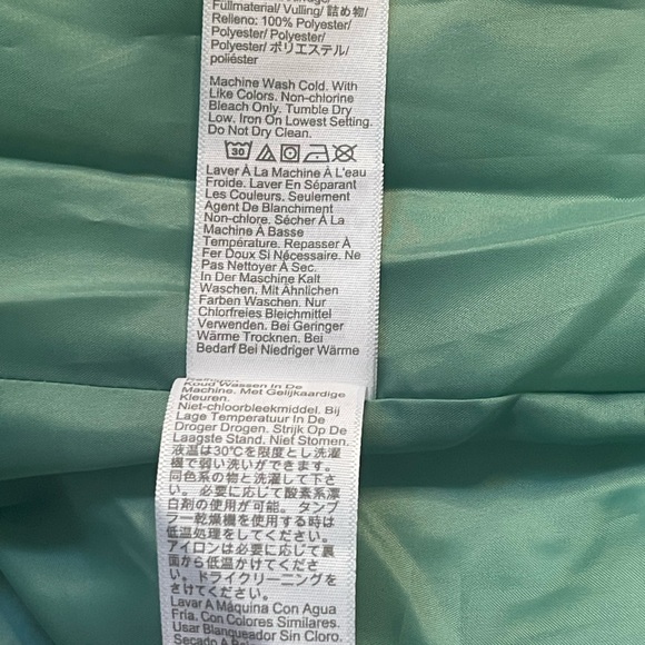 J. Crew Factory Lightweight Quilted Heart Jacket Soft Green M - Picture 11 of 14